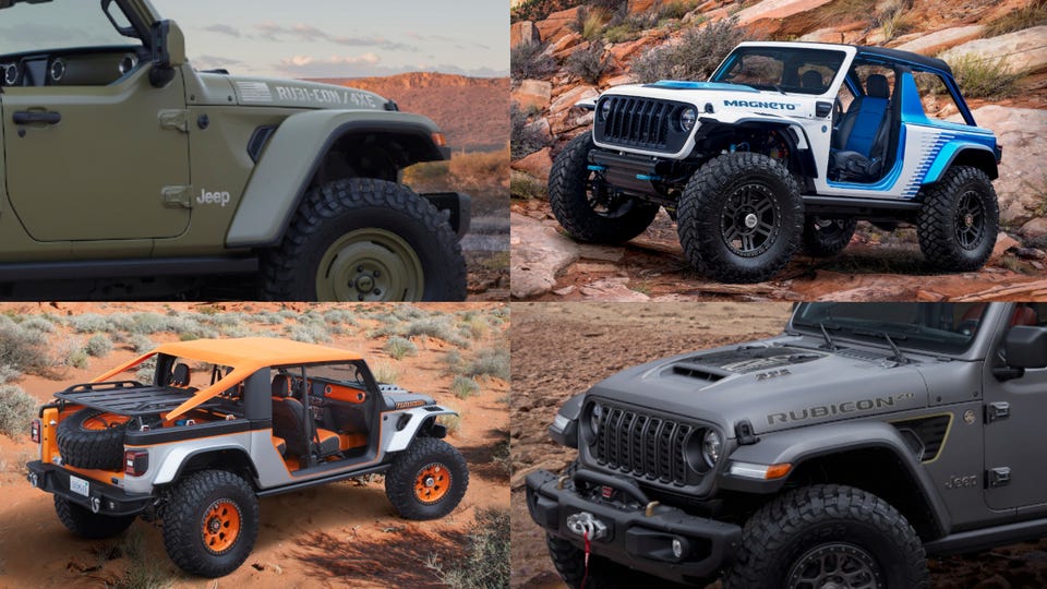 2022 Easter Jeep Safari Concepts Invade Moab Packing EV Power
