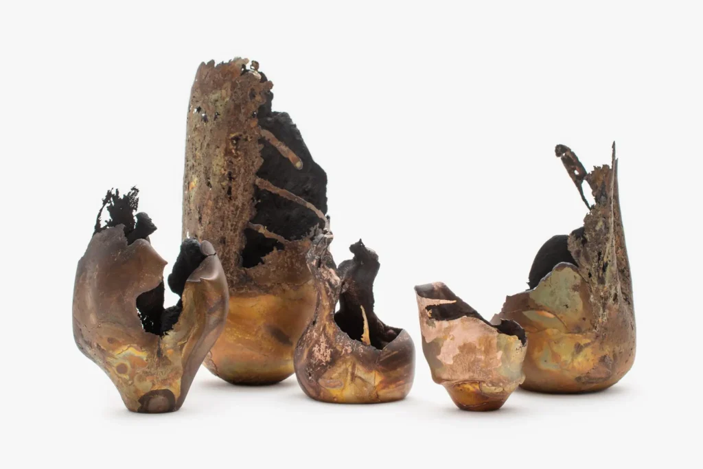 Omer Arbel copper sculptures